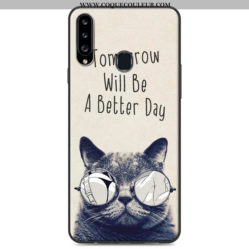 Coque Samsung Galaxy A20s Personnalité Étui Coque, Housse Samsung Galaxy A20s Dessin Animé Gris