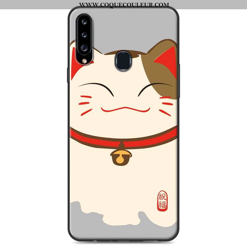 Coque Samsung Galaxy A20s Personnalité Étui Coque, Housse Samsung Galaxy A20s Dessin Animé Gris