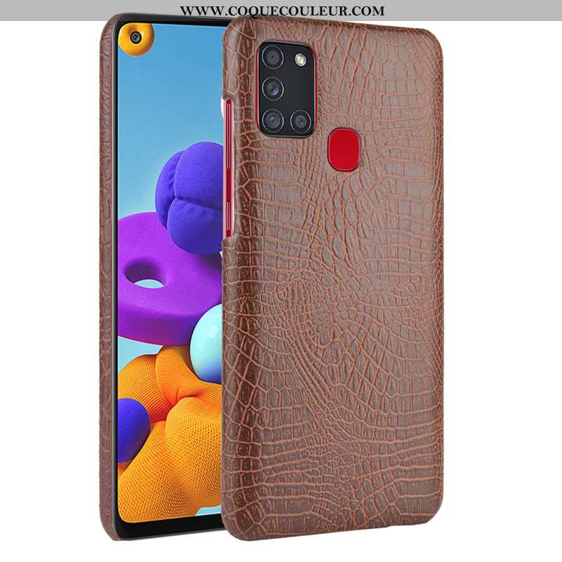 Étui Samsung Galaxy A21s Modèle Fleurie Téléphone Portable Noir, Coque Samsung Galaxy A21s Protectio