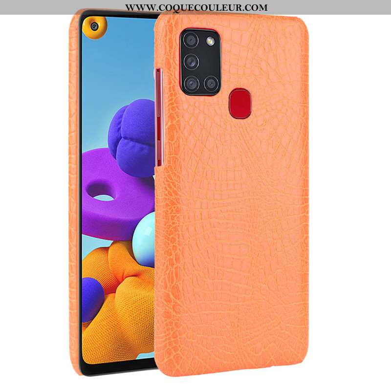 Étui Samsung Galaxy A21s Modèle Fleurie Téléphone Portable Noir, Coque Samsung Galaxy A21s Protectio