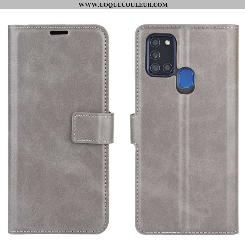 Coque Samsung Galaxy A21s Modèle Fleurie Bovins Une Agrafe, Housse Samsung Galaxy A21s Protection Ro