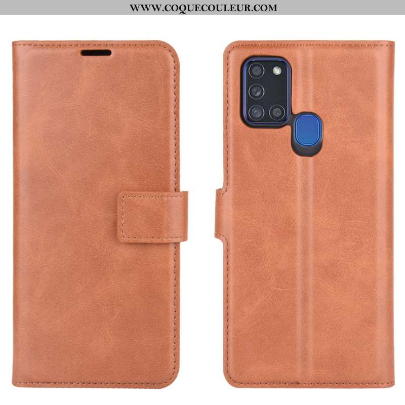 Coque Samsung Galaxy A21s Modèle Fleurie Bovins Une Agrafe, Housse Samsung Galaxy A21s Protection Ro