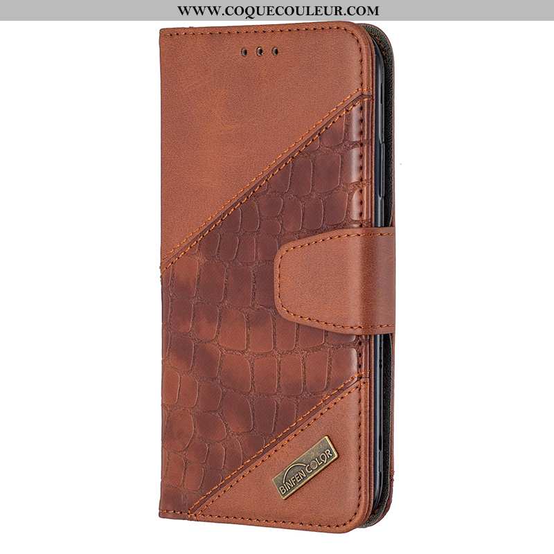 Coque Samsung Galaxy A21s Portefeuille Étoile Étui, Housse Samsung Galaxy A21s Cuir Marron