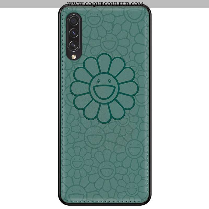 Housse Samsung Galaxy A30s Cuir Étoile Fleur, Étui Samsung Galaxy A30s Modèle Fleurie Protection Ver