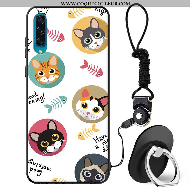Coque Samsung Galaxy A30s Protection Étui Blanc, Housse Samsung Galaxy A30s Dessin Animé Incassable 