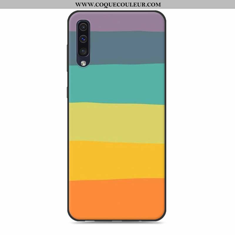 Housse Samsung Galaxy A30s Dessin Animé Étui Fluide Doux, Samsung Galaxy A30s Tendance Coque Rose