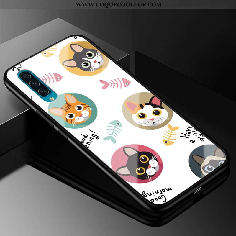 Housse Samsung Galaxy A30s Verre Fluide Doux Coque, Étui Samsung Galaxy A30s Dessin Animé Protection