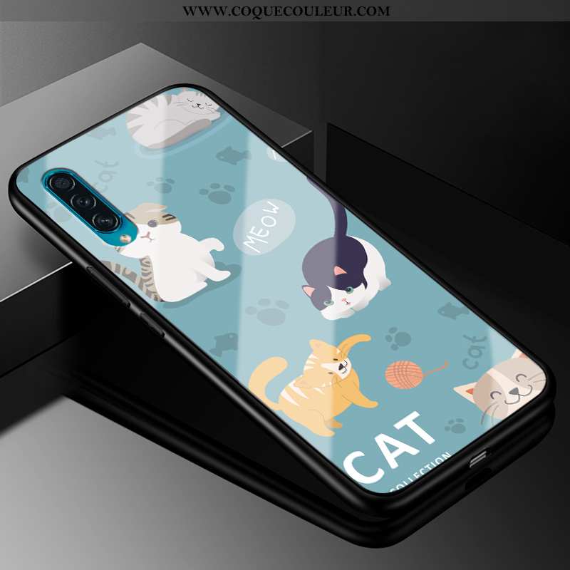 Housse Samsung Galaxy A30s Verre Fluide Doux Coque, Étui Samsung Galaxy A30s Dessin Animé Protection