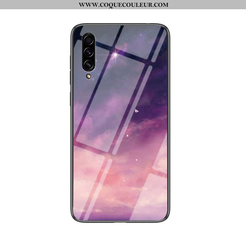 Coque Samsung Galaxy A30s Protection Étoile Étui, Housse Samsung Galaxy A30s Verre Difficile Noir