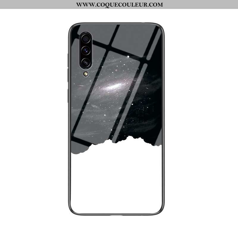 Coque Samsung Galaxy A30s Protection Étoile Étui, Housse Samsung Galaxy A30s Verre Difficile Noir