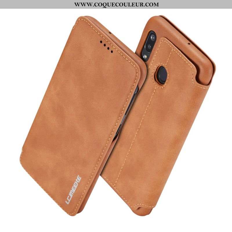 Coque Samsung Galaxy A40 Tendance Étoile Tout Compris, Housse Samsung Galaxy A40 Cuir Étui Rouge