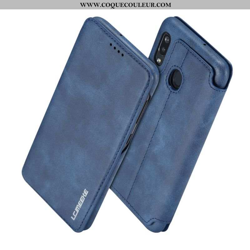 Coque Samsung Galaxy A40 Tendance Étoile Tout Compris, Housse Samsung Galaxy A40 Cuir Étui Rouge