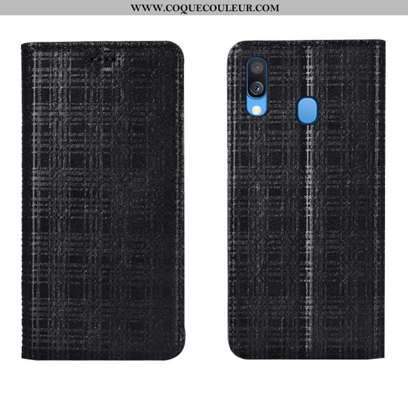 Housse Samsung Galaxy A40 Cuir Téléphone Portable Coque, Étui Samsung Galaxy A40 Protection Velours 