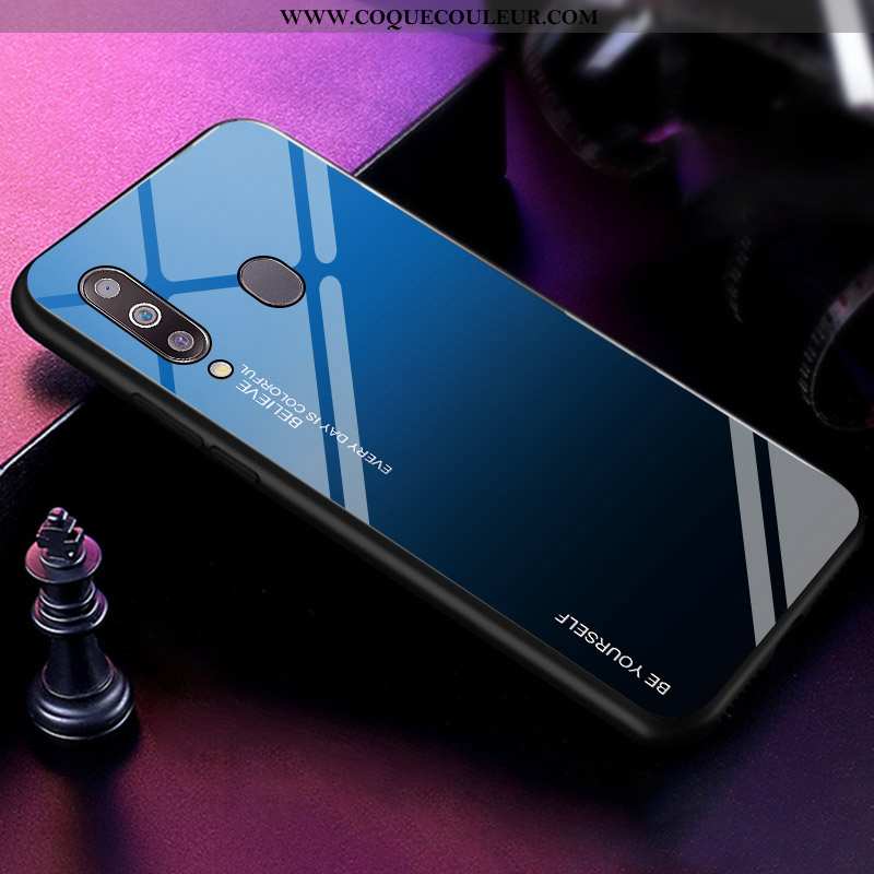 Housse Samsung Galaxy A40s Personnalité Coque Net Rouge, Étui Samsung Galaxy A40s Tendance Incassabl