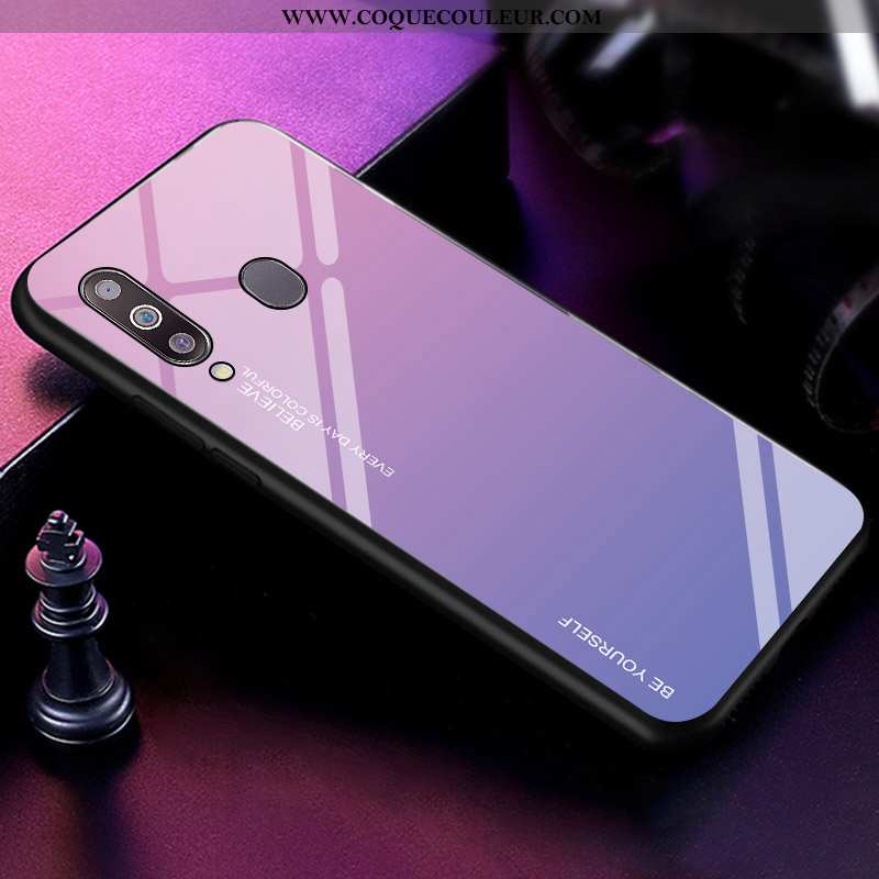 Housse Samsung Galaxy A40s Personnalité Coque Net Rouge, Étui Samsung Galaxy A40s Tendance Incassabl