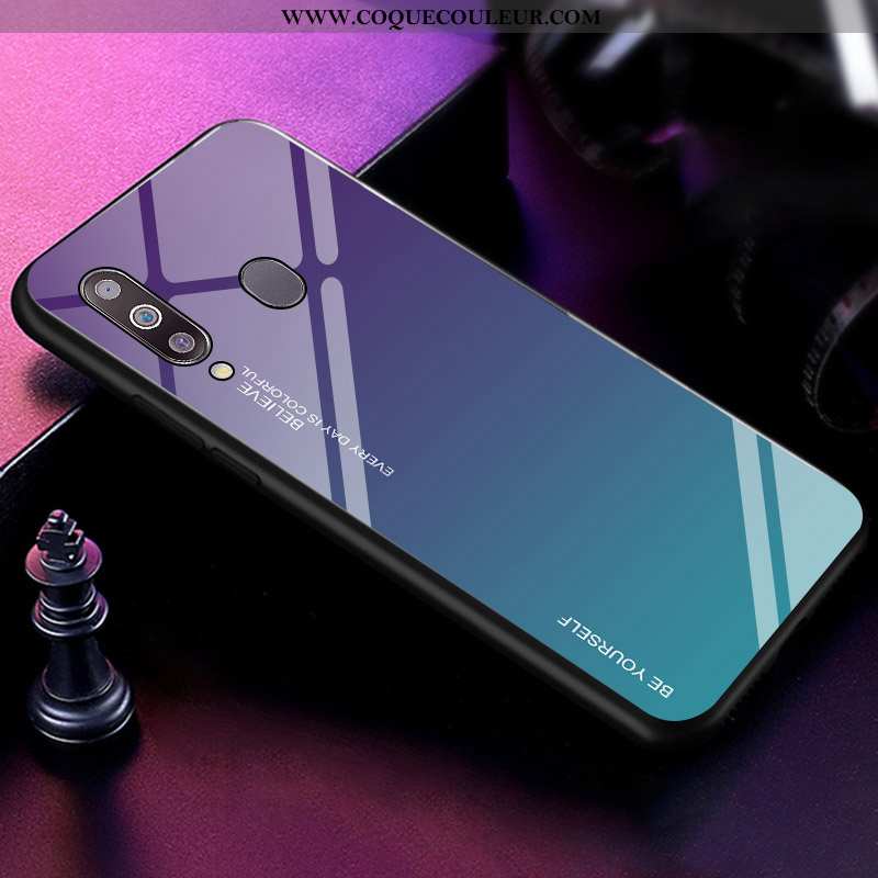 Housse Samsung Galaxy A40s Personnalité Coque Net Rouge, Étui Samsung Galaxy A40s Tendance Incassabl