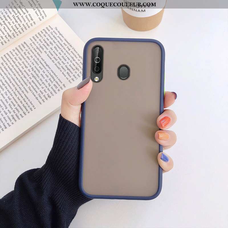 Coque Samsung Galaxy A40s Délavé En Daim Tout Compris, Housse Samsung Galaxy A40s Protection Télépho