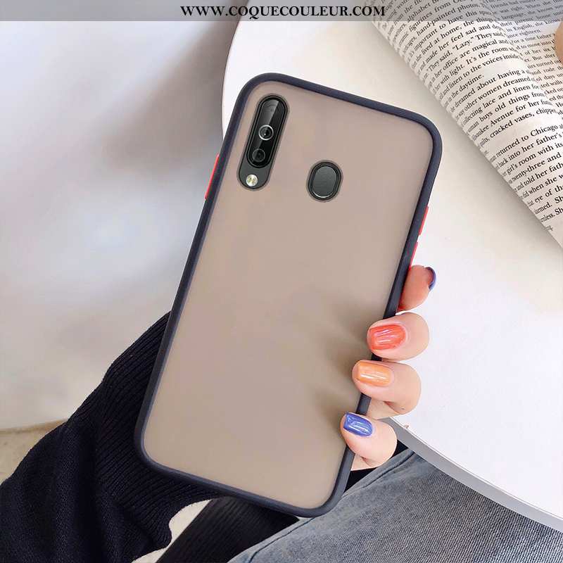 Coque Samsung Galaxy A40s Délavé En Daim Tout Compris, Housse Samsung Galaxy A40s Protection Télépho