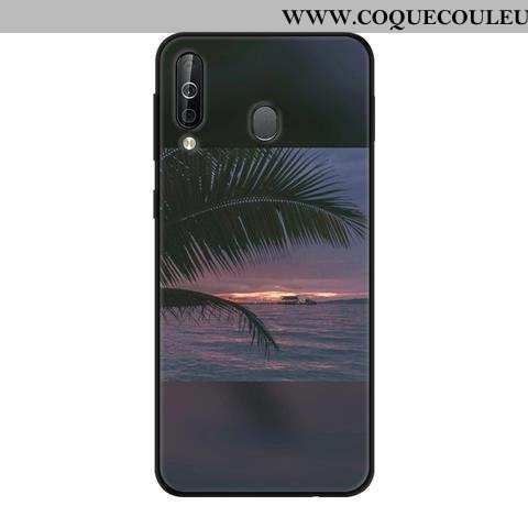 Étui Samsung Galaxy A40s Fluide Doux Étoile, Coque Samsung Galaxy A40s Protection Vert Verte