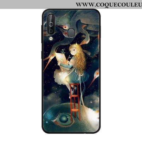 Étui Samsung Galaxy A40s Fluide Doux Étoile, Coque Samsung Galaxy A40s Protection Vert Verte