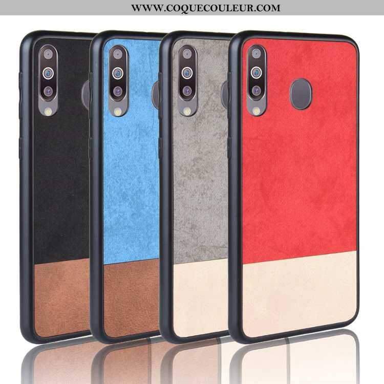 Housse Samsung Galaxy A40s Tendance Coque Rouge, Étui Samsung Galaxy A40s Protection Étoile Rouge