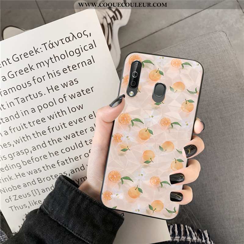 Étui Samsung Galaxy A40s Modèle Fleurie Frais Fleurs, Coque Samsung Galaxy A40s Vert Verte