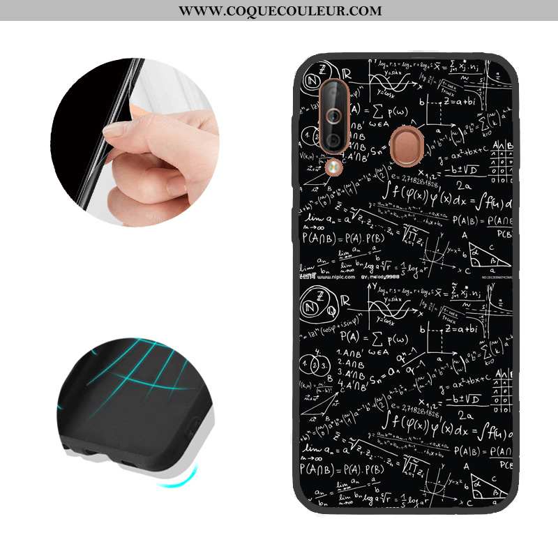 Étui Samsung Galaxy A40s Modèle Fleurie Téléphone Portable, Coque Samsung Galaxy A40s Noir Étoile