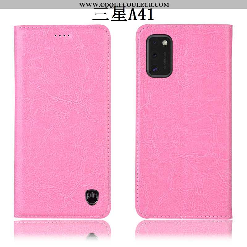 Étui Samsung Galaxy A41 Modèle Fleurie Tout Compris Incassable, Coque Samsung Galaxy A41 Protection 