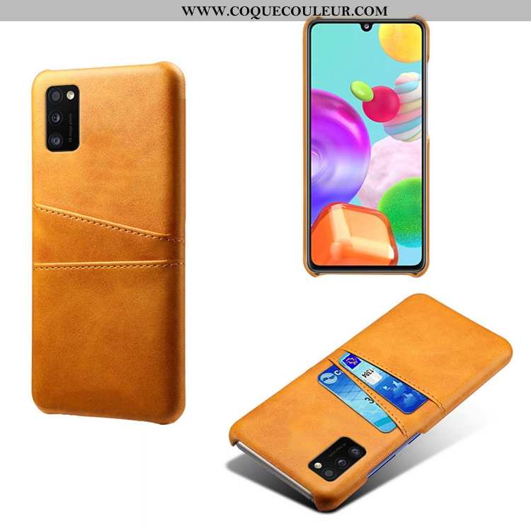 Housse Samsung Galaxy A41 Protection Incassable Cuir, Étui Samsung Galaxy A41 Personnalité Carte Ver