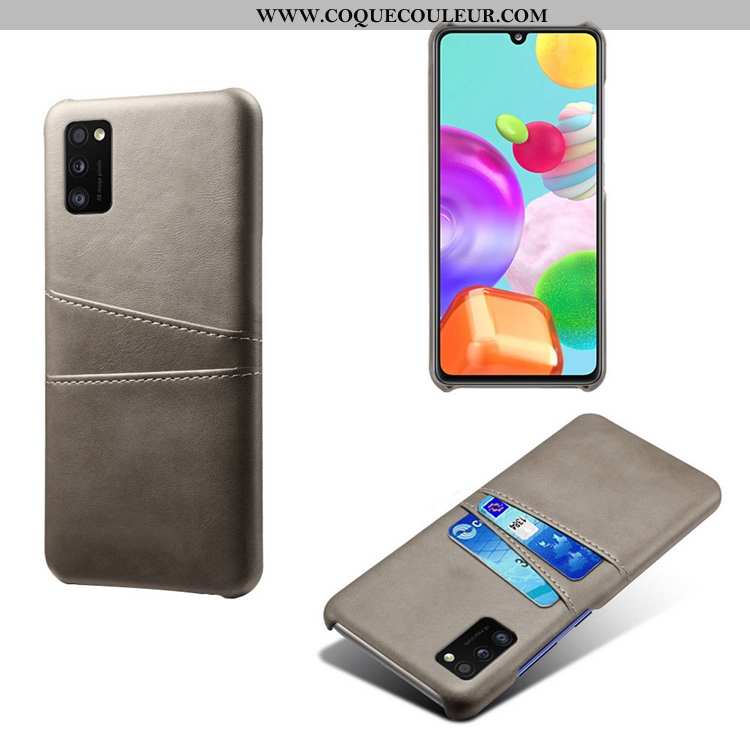 Housse Samsung Galaxy A41 Protection Incassable Cuir, Étui Samsung Galaxy A41 Personnalité Carte Ver