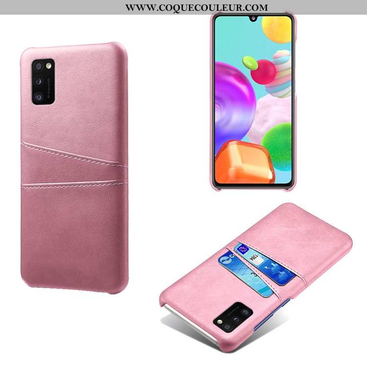 Housse Samsung Galaxy A41 Protection Incassable Cuir, Étui Samsung Galaxy A41 Personnalité Carte Ver