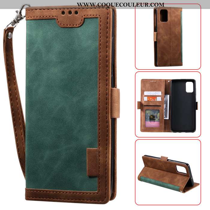 Coque Samsung Galaxy A41 Vintage Tout Compris Étoile, Housse Samsung Galaxy A41 Cuir Téléphone Porta