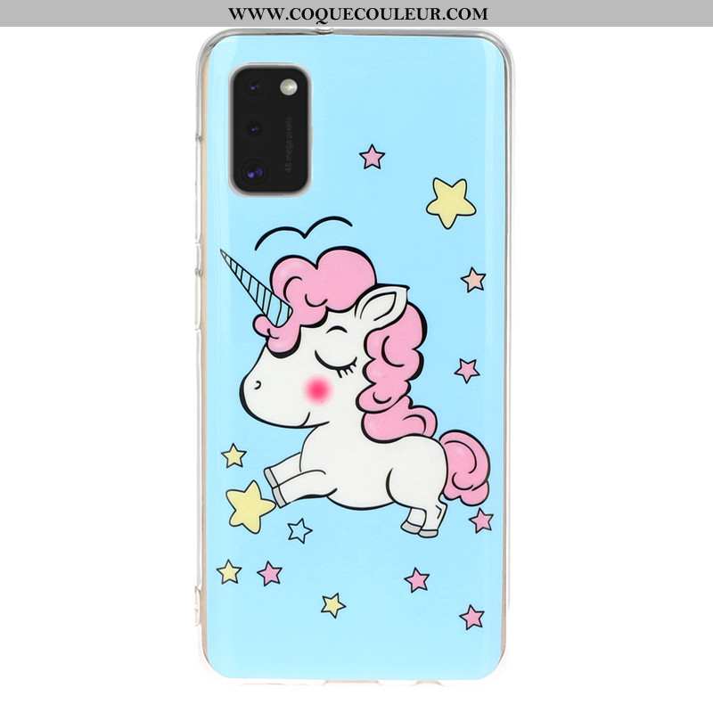 Housse Samsung Galaxy A41 Dessin Animé Coque Téléphone Portable, Étui Samsung Galaxy A41 Lumineuses 