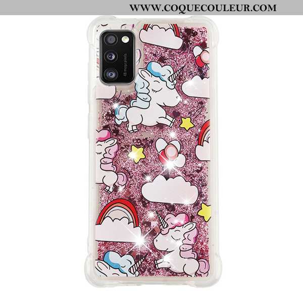 Étui Samsung Galaxy A41 Dessin Animé Or Incassable, Coque Samsung Galaxy A41 Étoile Ballon Doré