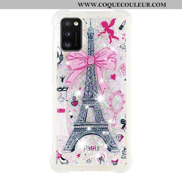 Étui Samsung Galaxy A41 Dessin Animé Or Incassable, Coque Samsung Galaxy A41 Étoile Ballon Doré