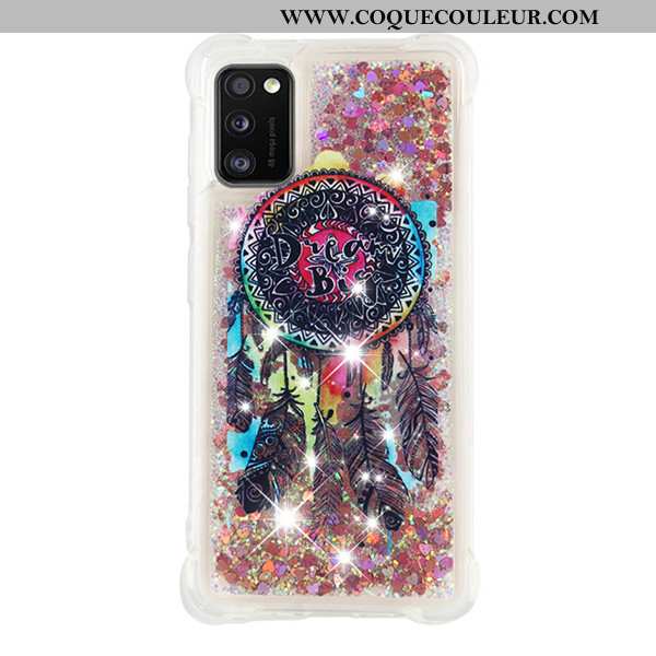 Étui Samsung Galaxy A41 Dessin Animé Or Incassable, Coque Samsung Galaxy A41 Étoile Ballon Doré