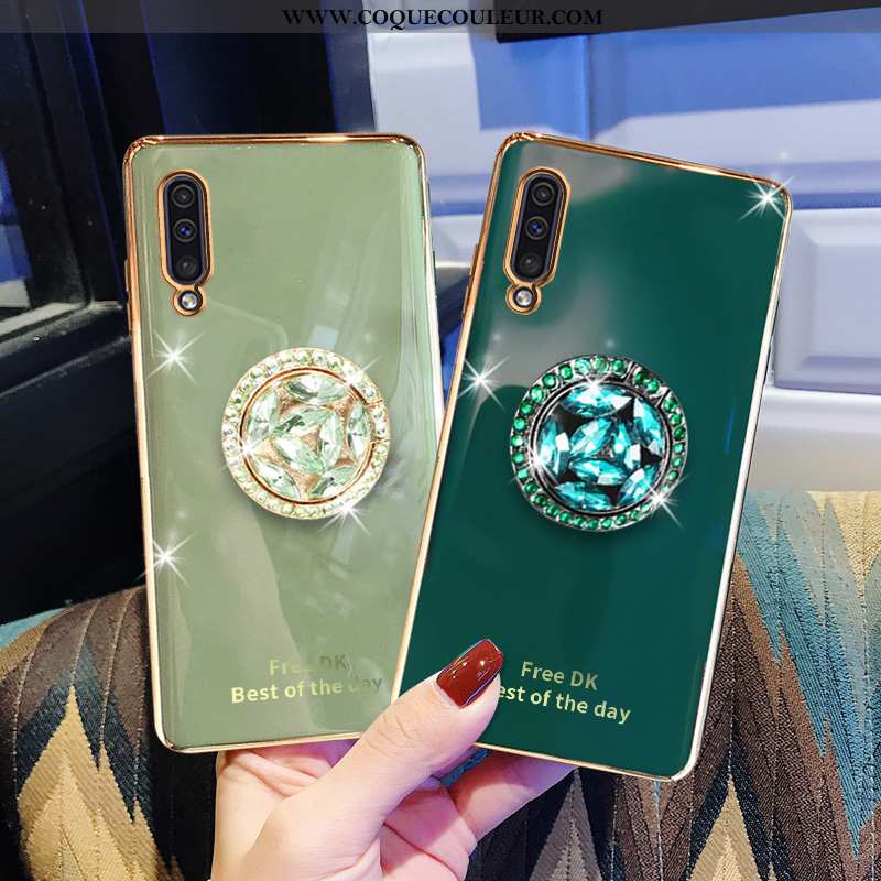 Étui Samsung Galaxy A50 Tendance Étoile Étui, Coque Samsung Galaxy A50 Fluide Doux Mode Verte