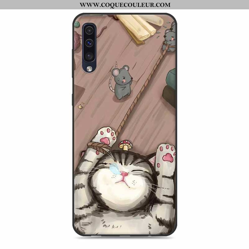 Coque Samsung Galaxy A50 Charmant Étui Dessin Animé, Housse Samsung Galaxy A50 Fluide Doux Étoile Gr