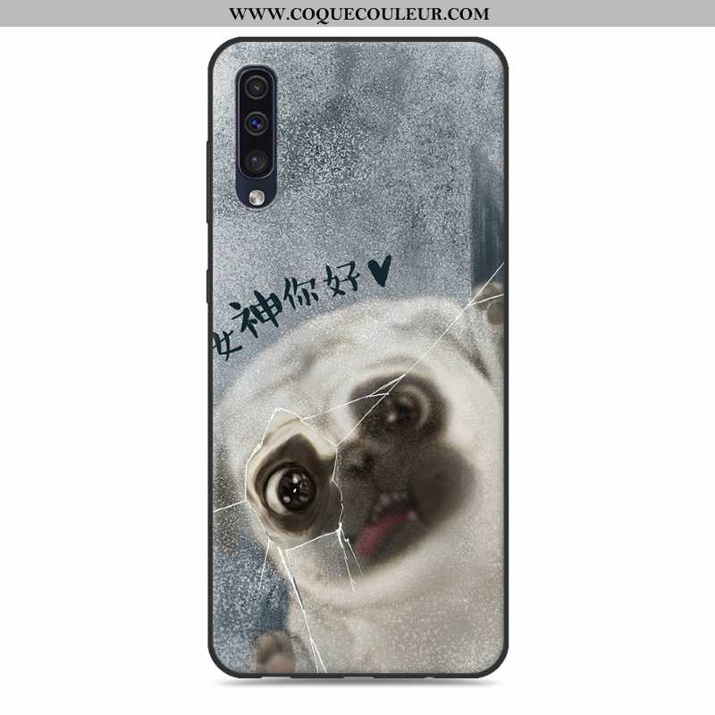 Coque Samsung Galaxy A50 Charmant Étui Dessin Animé, Housse Samsung Galaxy A50 Fluide Doux Étoile Gr