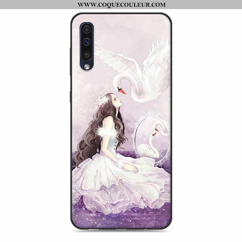 Coque Samsung Galaxy A50 Charmant Étui Dessin Animé, Housse Samsung Galaxy A50 Fluide Doux Étoile Gr