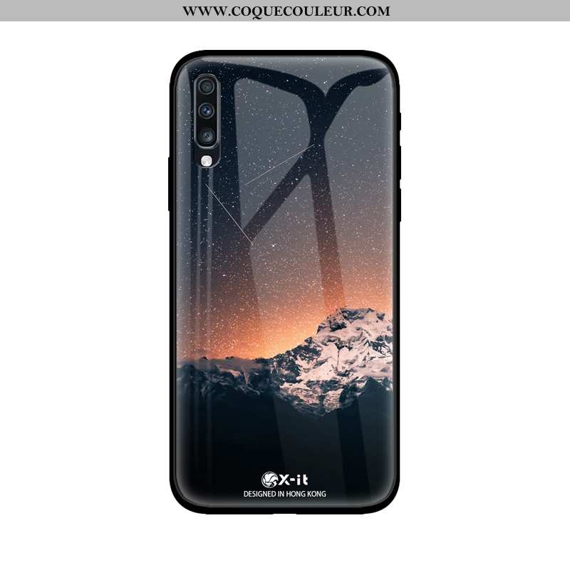 Housse Samsung Galaxy A50 Verre Téléphone Portable Ciel Étoilé, Étui Samsung Galaxy A50 Ornements Su