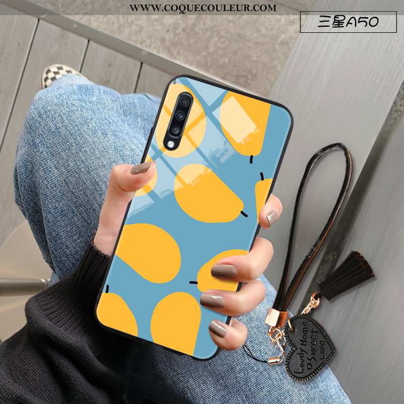 Coque Samsung Galaxy A50 Créatif Blanc Personnalité, Housse Samsung Galaxy A50 Tendance Blanche