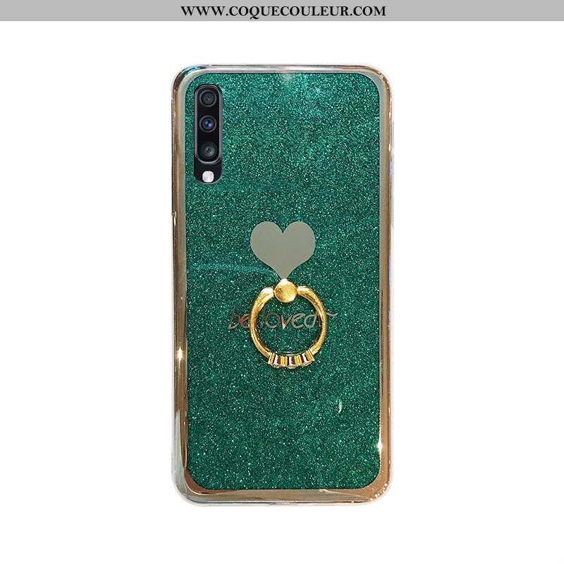 Coque Samsung Galaxy A50 Protection Vert Support, Housse Samsung Galaxy A50 Personnalité Créatif Ver