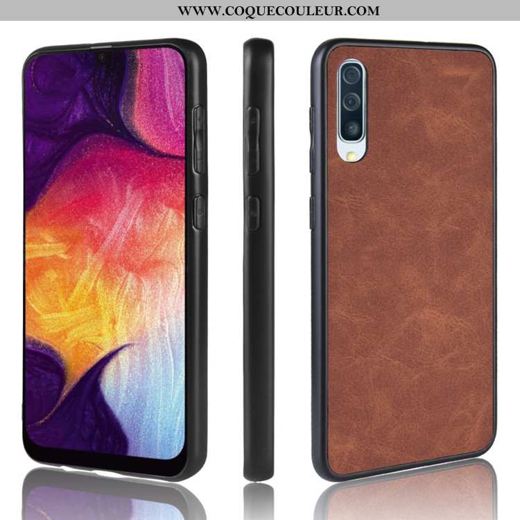 Coque Samsung Galaxy A50s Ultra Incassable Tout Compris, Housse Samsung Galaxy A50s Légère Étui Noir