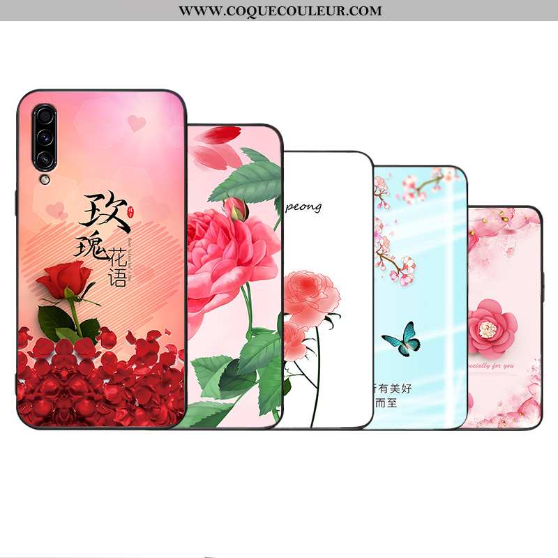 Étui Samsung Galaxy A50s Silicone Rose Téléphone Portable, Coque Samsung Galaxy A50s Protection Inca