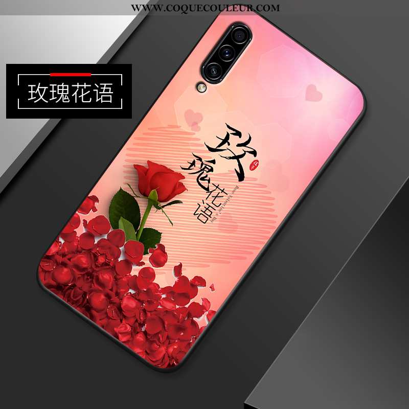 Étui Samsung Galaxy A50s Silicone Rose Téléphone Portable, Coque Samsung Galaxy A50s Protection Inca