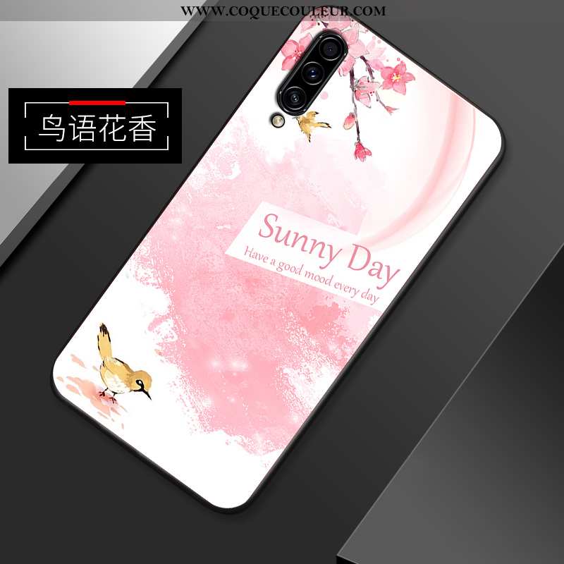 Étui Samsung Galaxy A50s Silicone Rose Téléphone Portable, Coque Samsung Galaxy A50s Protection Inca