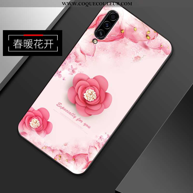 Étui Samsung Galaxy A50s Silicone Rose Téléphone Portable, Coque Samsung Galaxy A50s Protection Inca