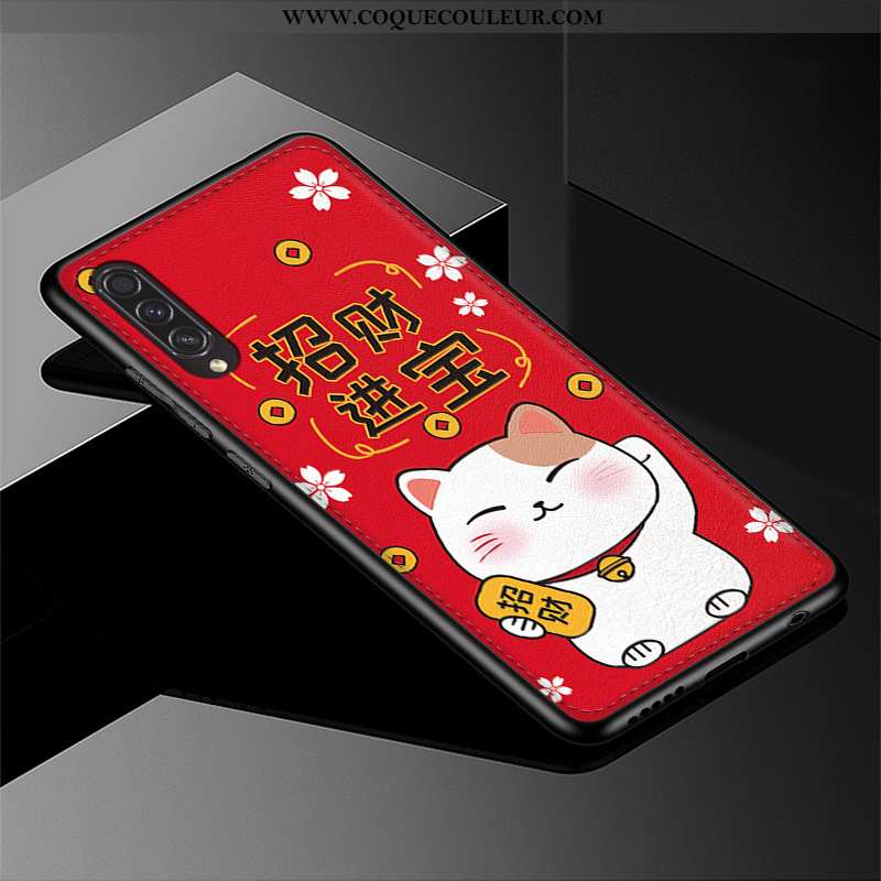 Étui Samsung Galaxy A50s Cuir Chat Étui, Coque Samsung Galaxy A50s Modèle Fleurie Téléphone Portable