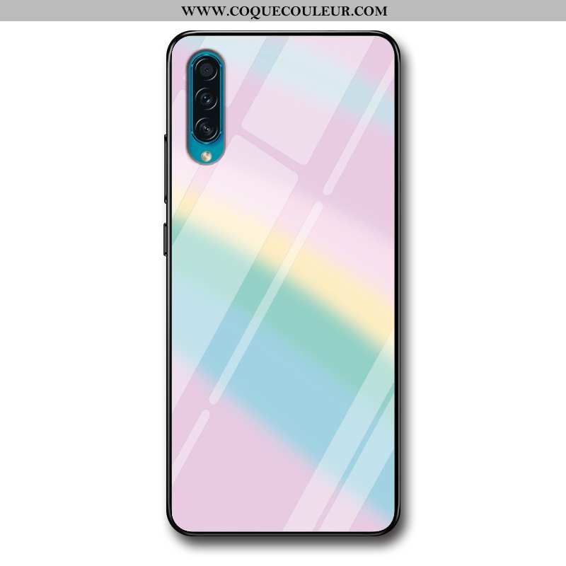 Coque Samsung Galaxy A50s Tendance Personnalisé Verre, Housse Samsung Galaxy A50s Protection Dégradé